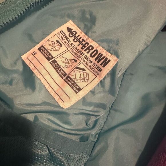 Columbia Girls Omni Tech Interchange Jacket Coat Waterproof Sz L 14/16 Ski Snow - Picture 9 of 12